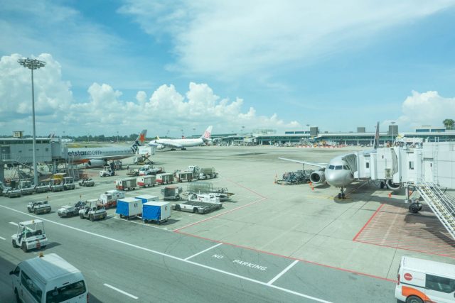 Planes at Changi Airport