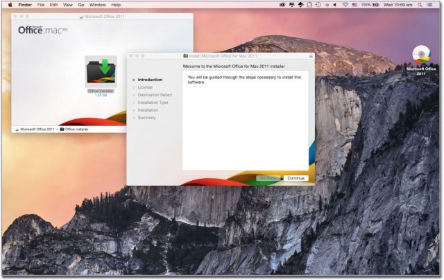 Installing Office for Mac 2011