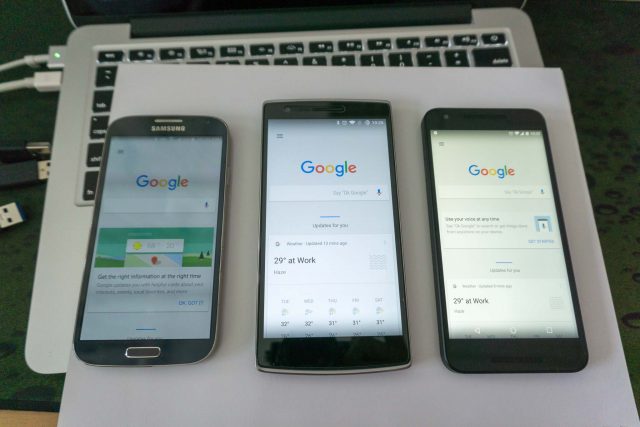 SGS4, OnePlus One and Nexus 5X