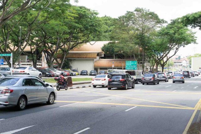 Traffic at Upper Bukit Timah Road