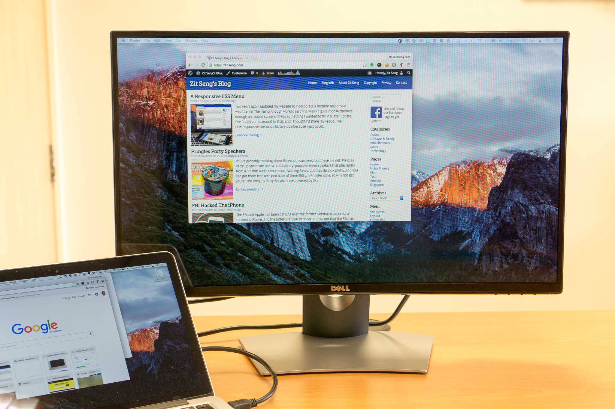 Dell SE2716H 27 Curved Monitor Review – Zit Seng's Blog