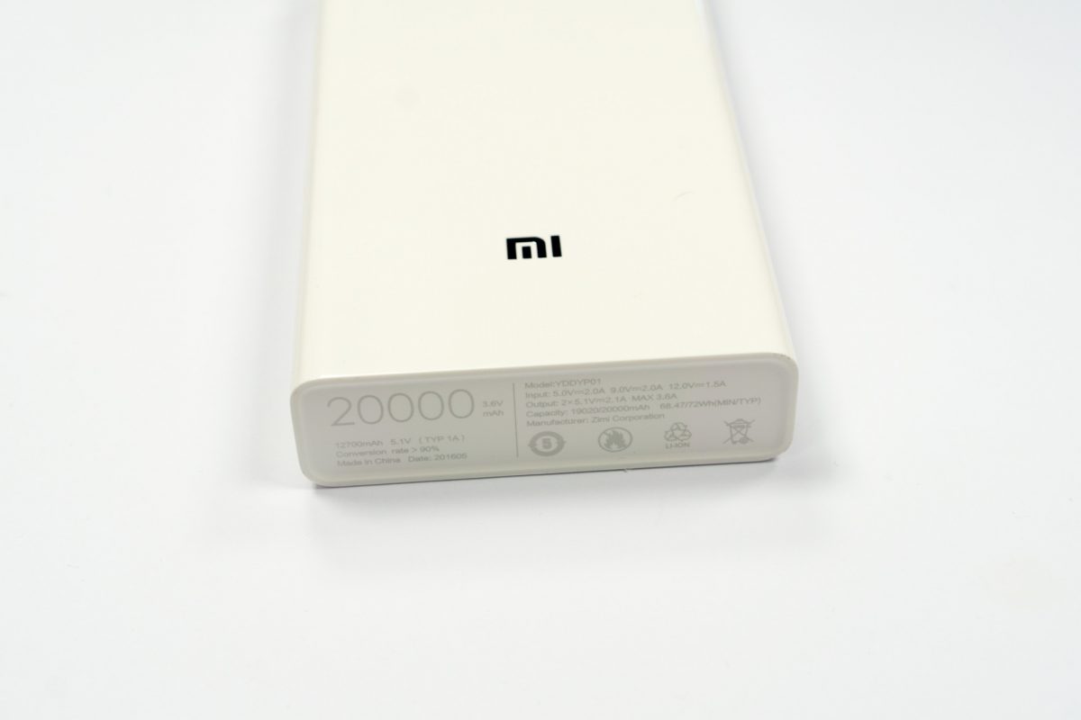Xiaomi Mi Power Bank 20000 mAh – Zit Seng's Blog