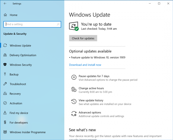 Windows 10 Version 1909 Preview – Zit Seng's Blog